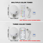 ampoule led rechargeable e27 usb multi couleur moderne télécommande câble type facettes brillantes camping