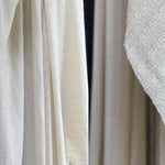 tissu blanc rayures horizontales texture moderne minimaliste 24% coton 53% laine 23% lyocell 150cm