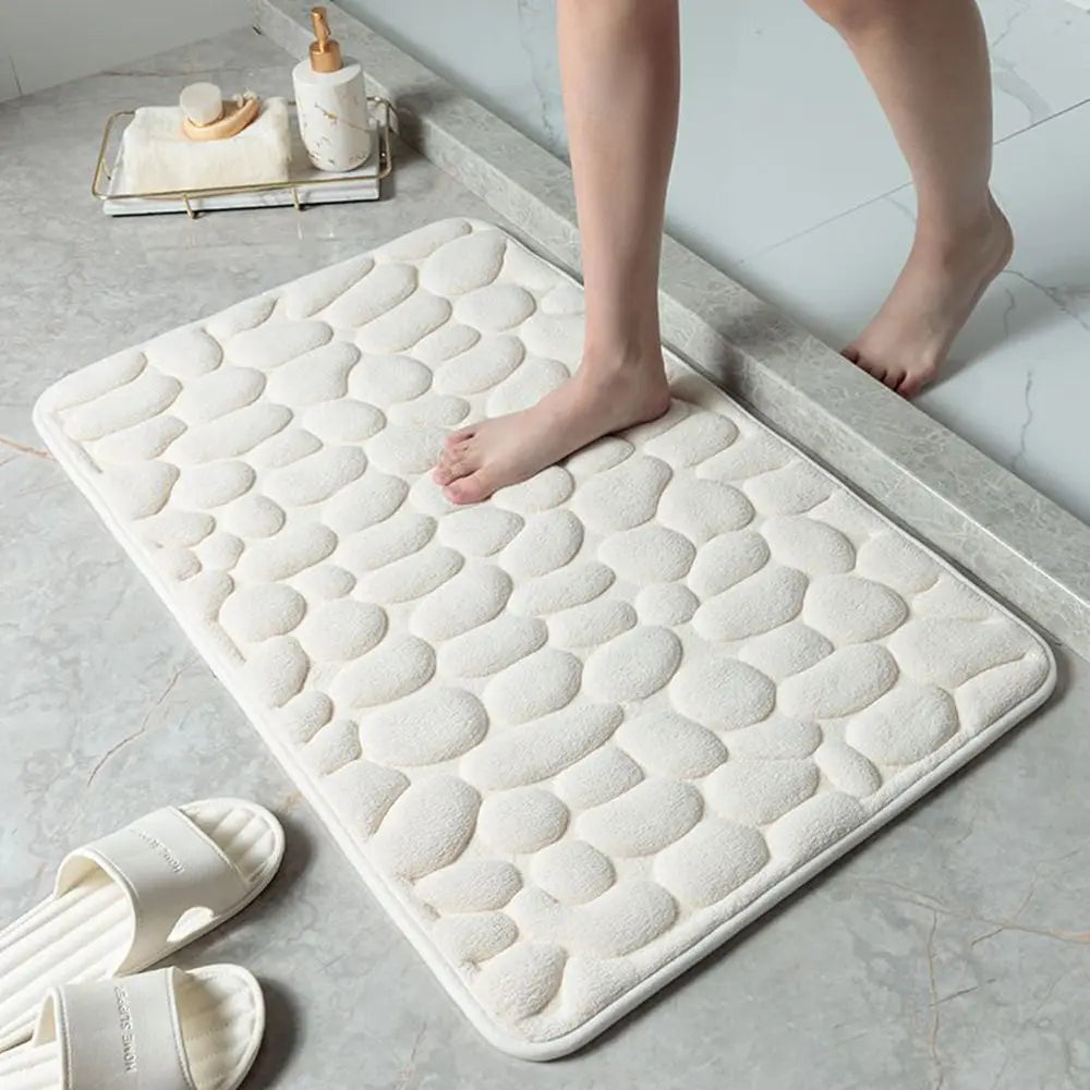 tapis bain gris rose violet blanc moderne adhésif microfibre absorbant respectueux environnement