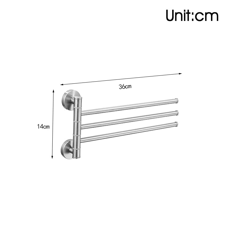 porte serviettes mural moderne acier inoxydable brossé fixations argente argenté lisse