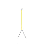 lampadaire moderne minimaliste trépied blanc abat jour sphérique led rouge jaune vert bleu noir