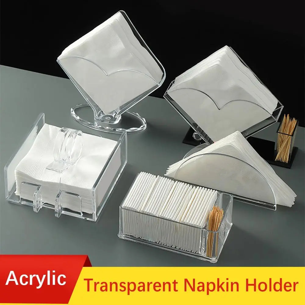 support serviettes transparent moderne boîte papier restaurant bureauôtel gobelet plastique