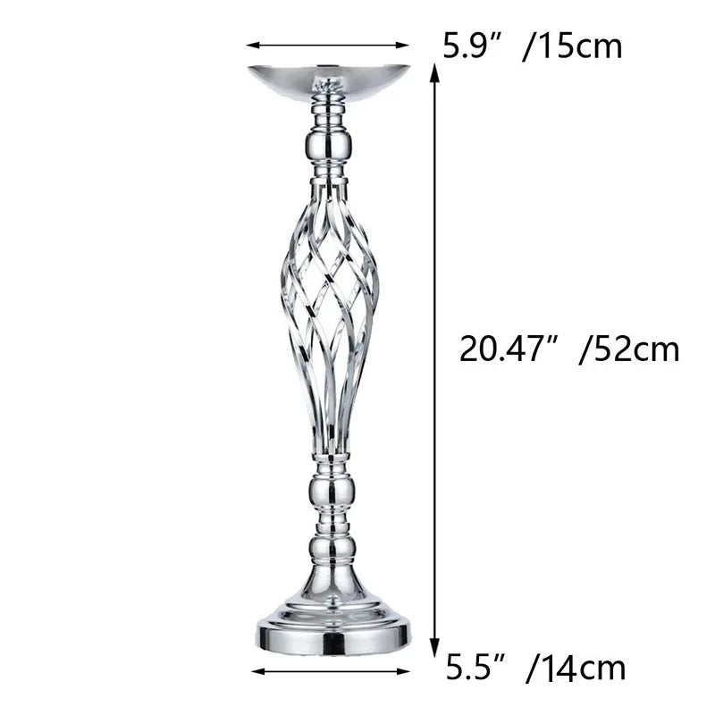 Support floral or réticulé moderne bouquet artificiels 45cm 52cm 59cm mariage table