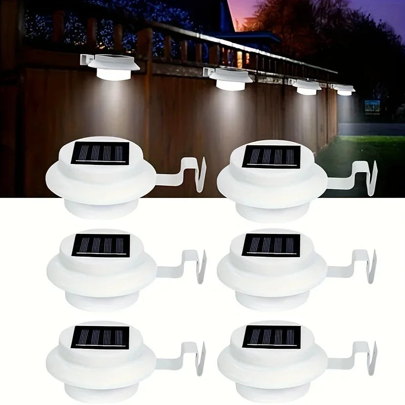 lampe solaire moderne led blanc résistante eau ip65 clips extérieure maison trottoir jardin