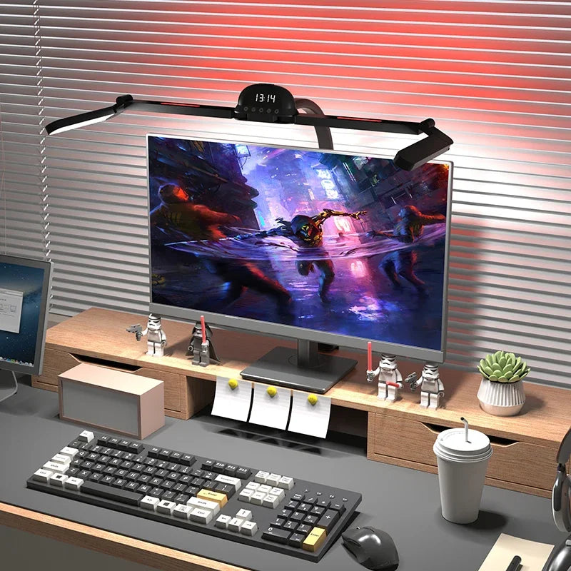 lampe led full spectre flexible moderne 120cm noir télécommande