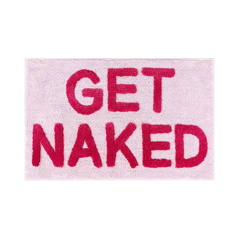 tapis bain antidérapant lettres relief moderne couleur noire blanche bleue rouge jaune rose