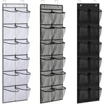 organisateur suspendu chaussures poches transparentes utilitaire rangement porte polyester pliable blanc noir gris