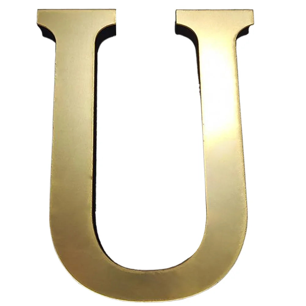 lettres murales or brillantes classiques adhésives alphabet anglais diy stickers decoration maison 10cm