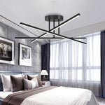 lampe suspendue moderne or noir ampoules led chambre salle manger lumière principale tricolore