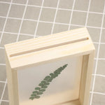 cadres photo bois transparent minimaliste rustique nature deco intérieure vintage feuilles sèches