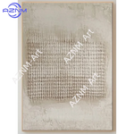 Tableau abstrait contemporain beige texture gris lignes horizontales 50x70cm 40x60cm 30x40cm 20x30cm 55x80cm
