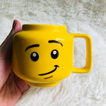 tasse dessin animé sourire jaune poignée creative cartoon cadeau enfant