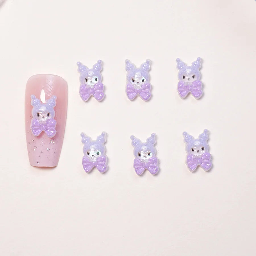 mini breloques résine hello kitty pomponpurin figurines décoratives personnages mignons rubans scrapbooking artisanal DIY