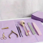 serviettes papier rayées noir blanc rose vert violet simple package 50 feuilles vernis ongles