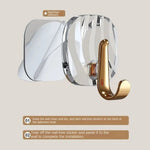 porte serviettes adhésifs moderne vert transparent beige reflets élégants auto colle sans perçage haute
