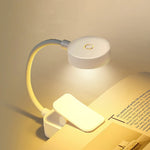 lampe lecture flexible led rechargeable blanc moderne clips portable minimaliste
