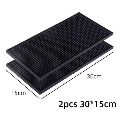 tapis bar silicone perforé noir moderne 30x15cm 30x45cm 60x8cm set 3pcs durable
