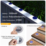 lumière solaire extérieure ip68 bleu noir blanche hexagonale adhésive minimaliste led étanche automatique patio