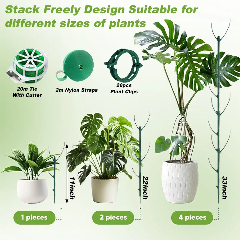 support plante grimpante vert moderne clips ficelle ruban nylon inclusion set jardin fixations