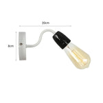 lampe murale industrielle rétro LED blanc marron vert bleu rouge gris