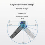 support mural multifonctionnel réglable acier noir moderne clips inclusion plaque protection