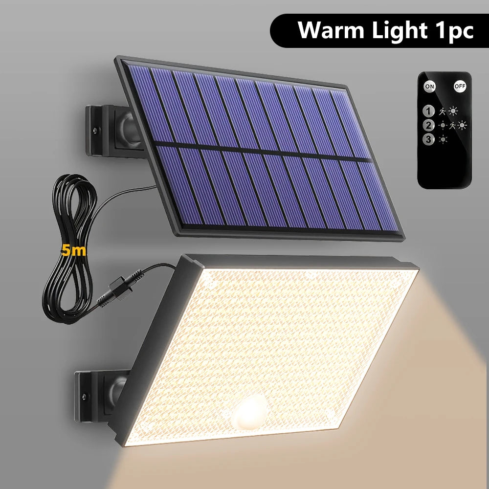 lampe solaire détecteur mouvement 400 led noir violet moderne extérieur contemporain