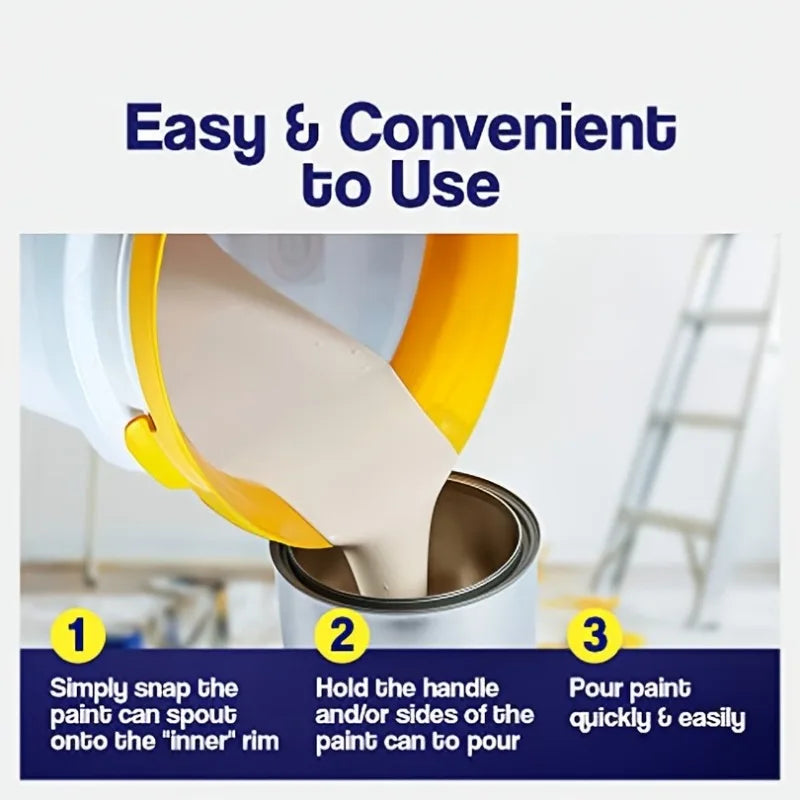 accessoire peinture jaune pratique versement essuiepeinture moderne fourreau pinceau fixe conteneur peinture tiện ích
