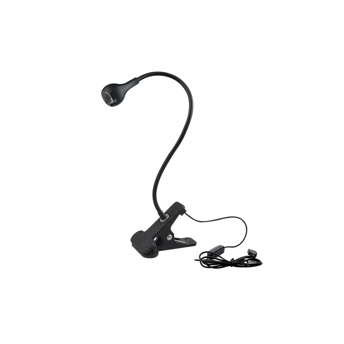 lampe flexible noir clip usb moderne lecture étude chambre chevet