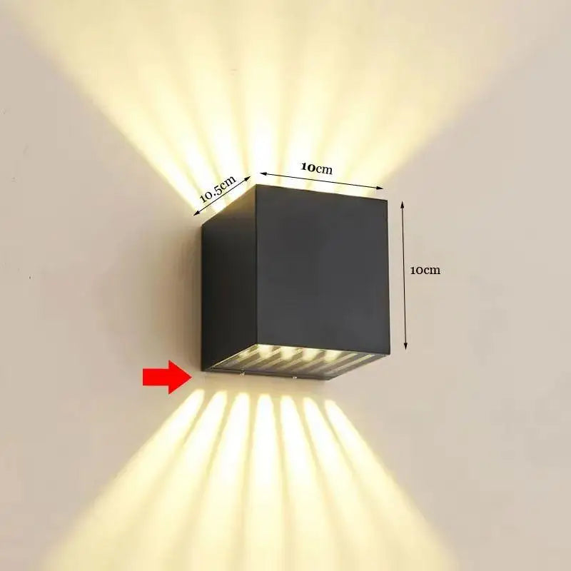 applique murale moderne led noir lumiere chaude fixation murale minimaliste