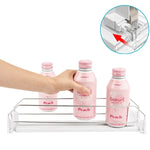 organisateur boissons canettes bouteilles conserves réfrigérateur support extensible réglable plastique métal moderne utilitaire