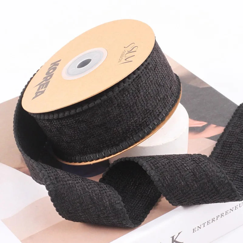 ruban velours carreaux nœud cheveux décoration artisanale fait main élégant