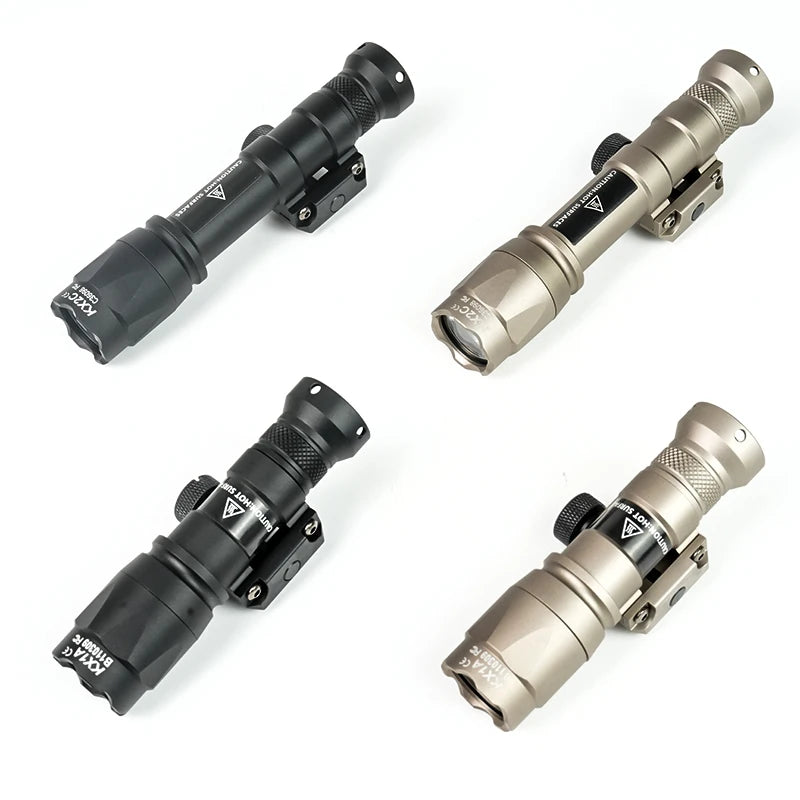 lampe torche led noire lumens 500 600 lumen militaire anti dérapant clip fixe batterie