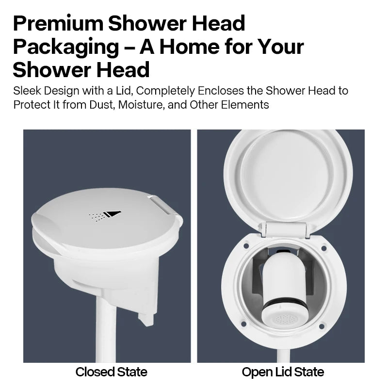 tête douche extérieure manuelle blanc anti dérapante moderne boîte rangement cache pluie