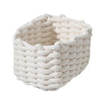 panier tissé main pliable respectueux environnement gris clair blanc noir rustic