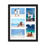 cadre photo multi photos bois clair noir blanc cozy décoration murale photos paysages personnes