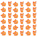figurines chats orange résine cartoon décoration maison jardin poupées accessoire miniature collectionnéestituição: solution fournie