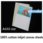 toiles d'impression coton mates a4 a3 artistes motifs floraux blanc beige