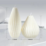 bougies aromathérapie cire soja blanc rayures verticales moderne minimaliste sans fixation visible