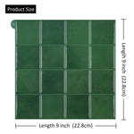 carreaux muraux autocollants 3d rouge foncé gris vert modernes 10 pièces facile