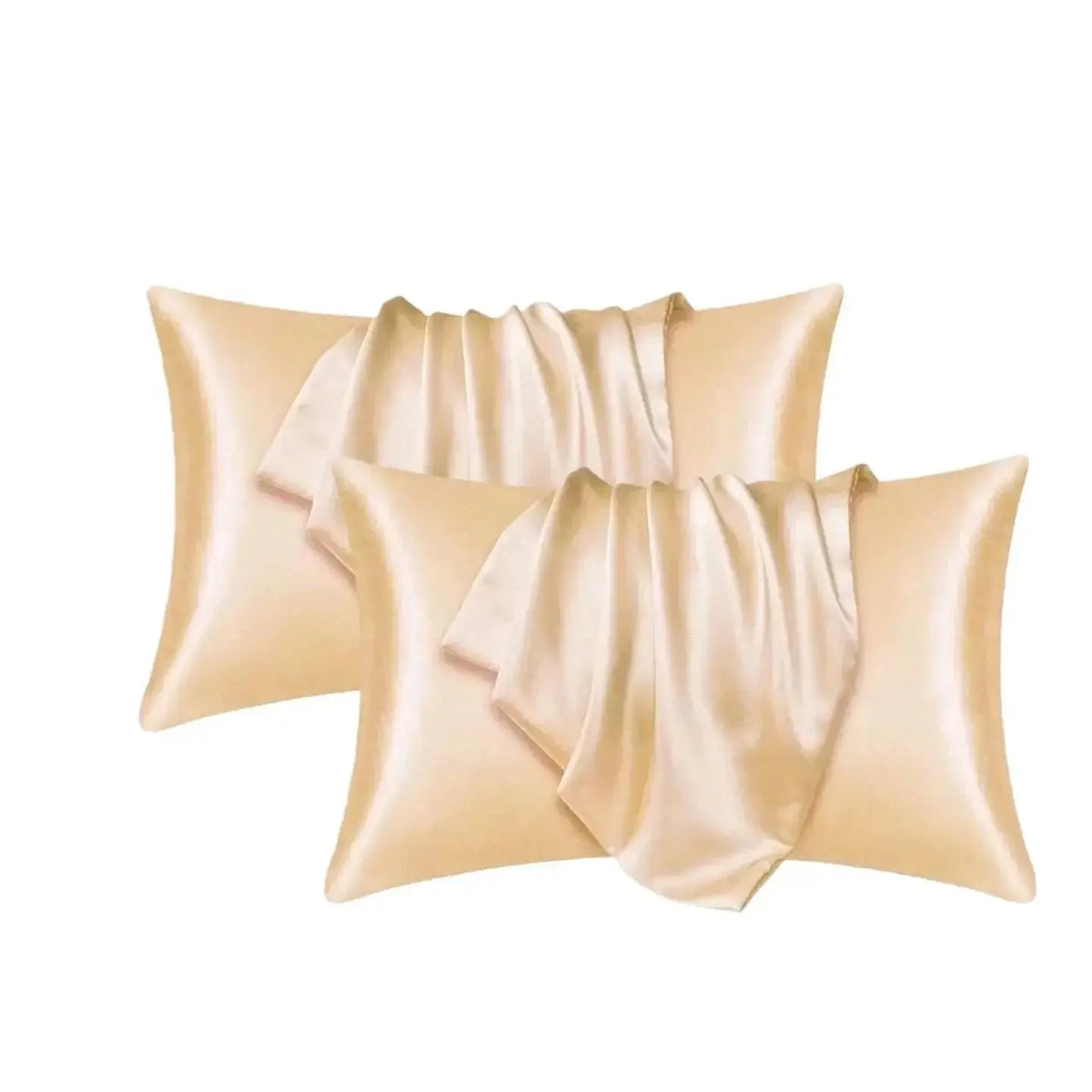 taies d'oreiller polyester uni modernes 51x76cm pièces gris doré blanc pale rose