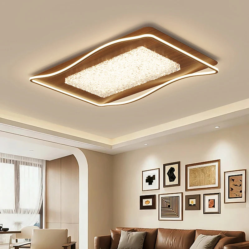 plafonnier moderne blanc doré cristaux effet glace craquelée éclairage led facile haute qualité