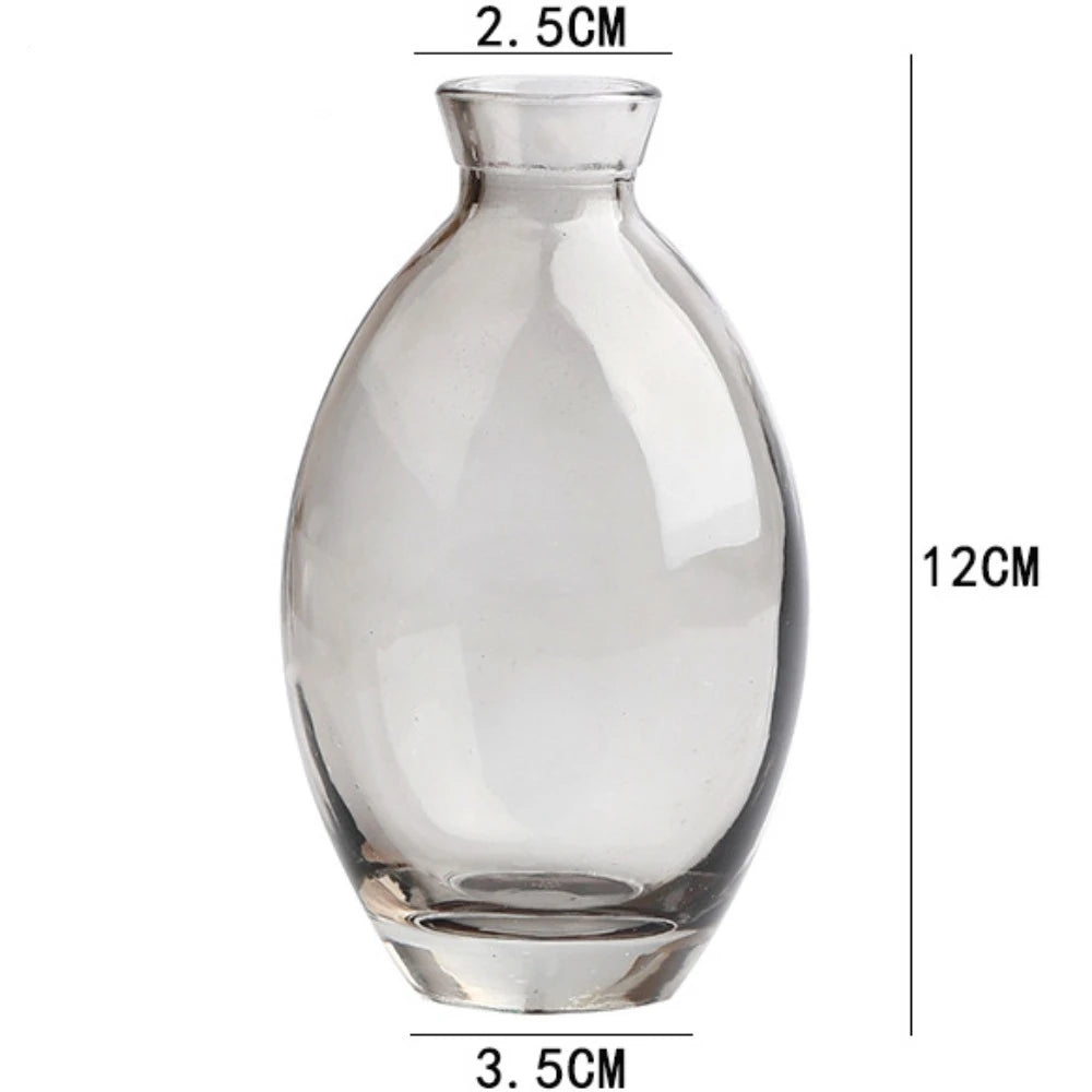 vases transparents simples modernes vases bleu clair verre decoration maison arragement fleurs