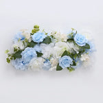 décoration murale couronne fleurs artificielles classique intérieur anniversaire mariage vert rose blanc