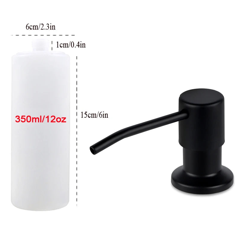 distributeur liquide moderne argenté adhésif corps plastique tête inoxydable tube silicone bouteille plastique minimaliste