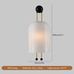 applique murale moderne fer blanc éclairage quotidien nordique luminaire mural transparent led