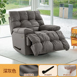 fauteuil relax moderne simili cuir gris orange beige vert ergonomique salon