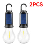 ampoule led solaire rechargeable portable camping blanc noir filament moderne