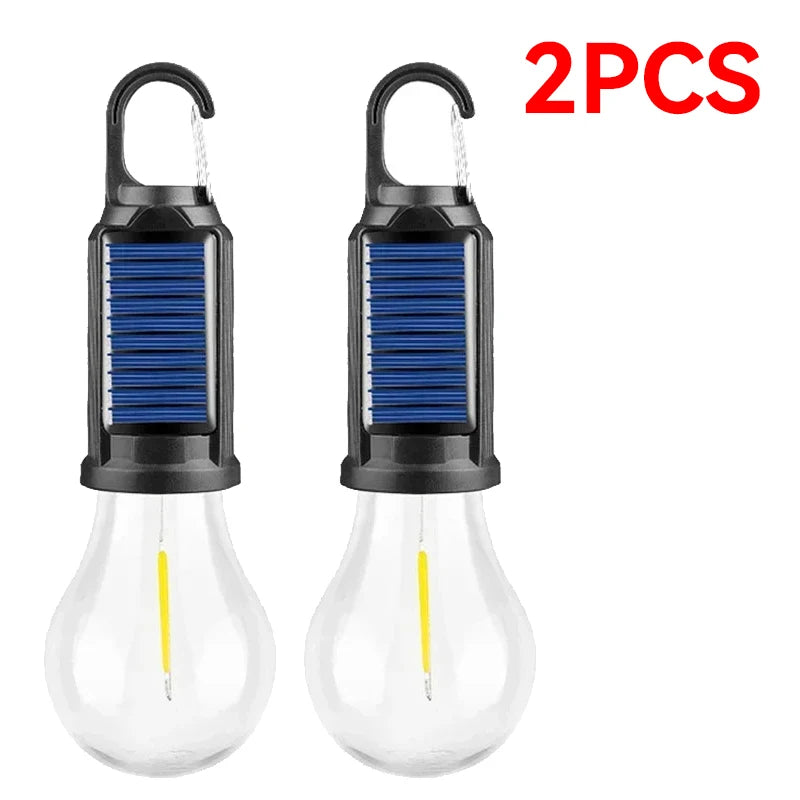 ampoule led solaire rechargeable portable camping blanc noir filament moderne