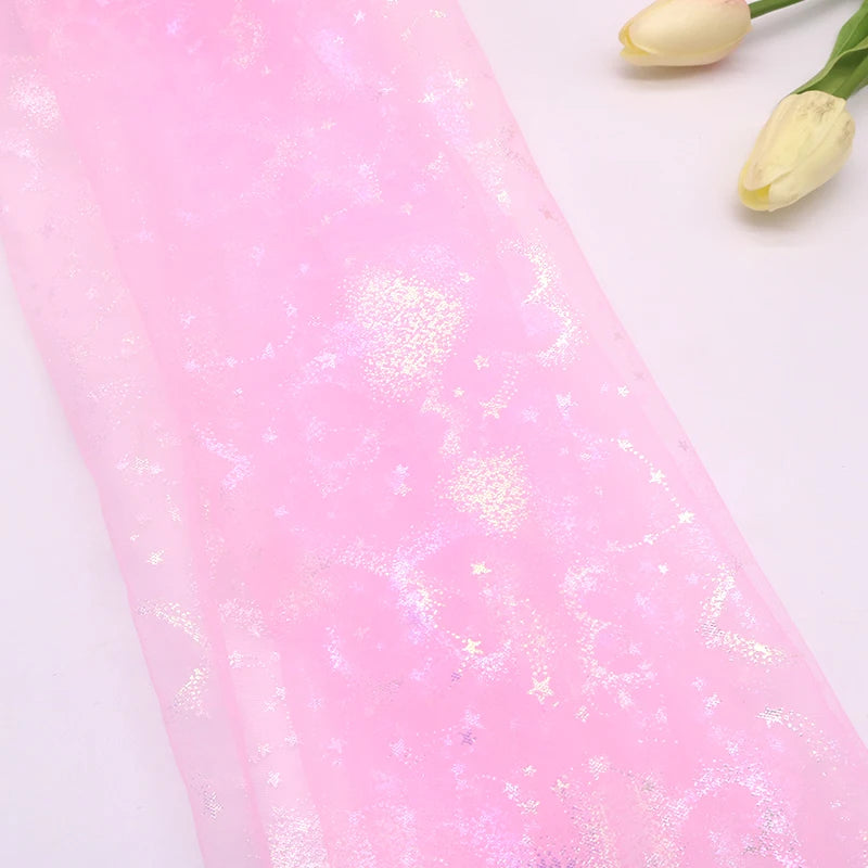 tulle rouge étoiles paillettes tulle violet coeurs nylon transparent décoratif 150cm événement mariage anniversaire