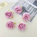 Décoration murale artificielle roses soie classique blanc rose violet romantique